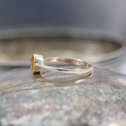 Citrine Solitaire Ring — view 6