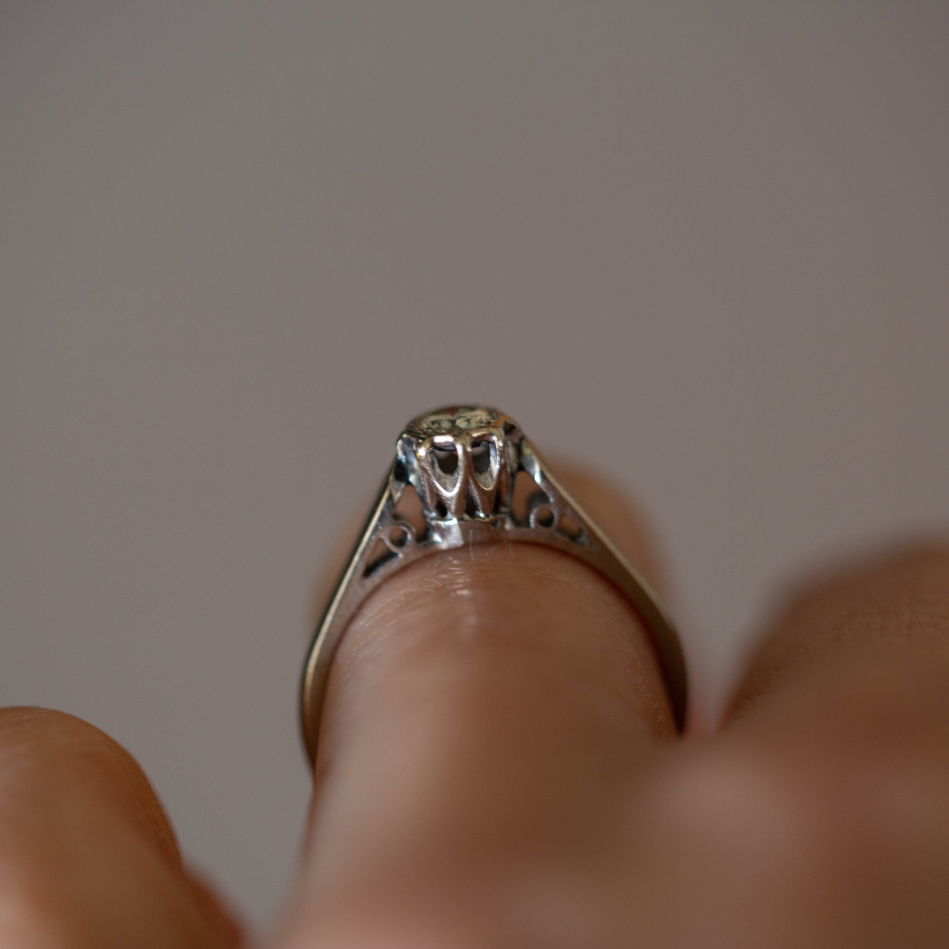 Diamond Solitaire Ring — view 7