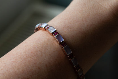 Moonstone and Ruby Bracelet — view 2