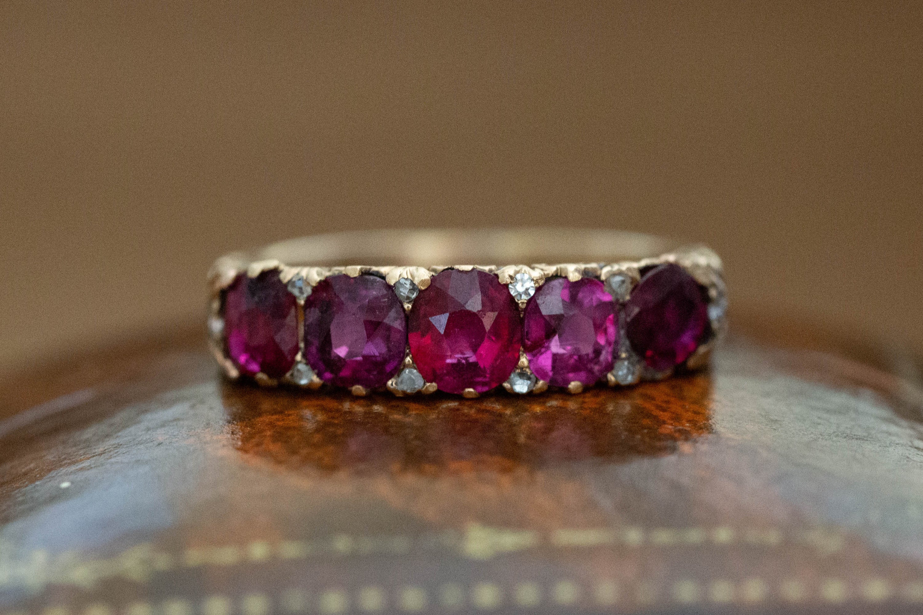 Victorian Ruby Five Stone Ring – BANWELLS