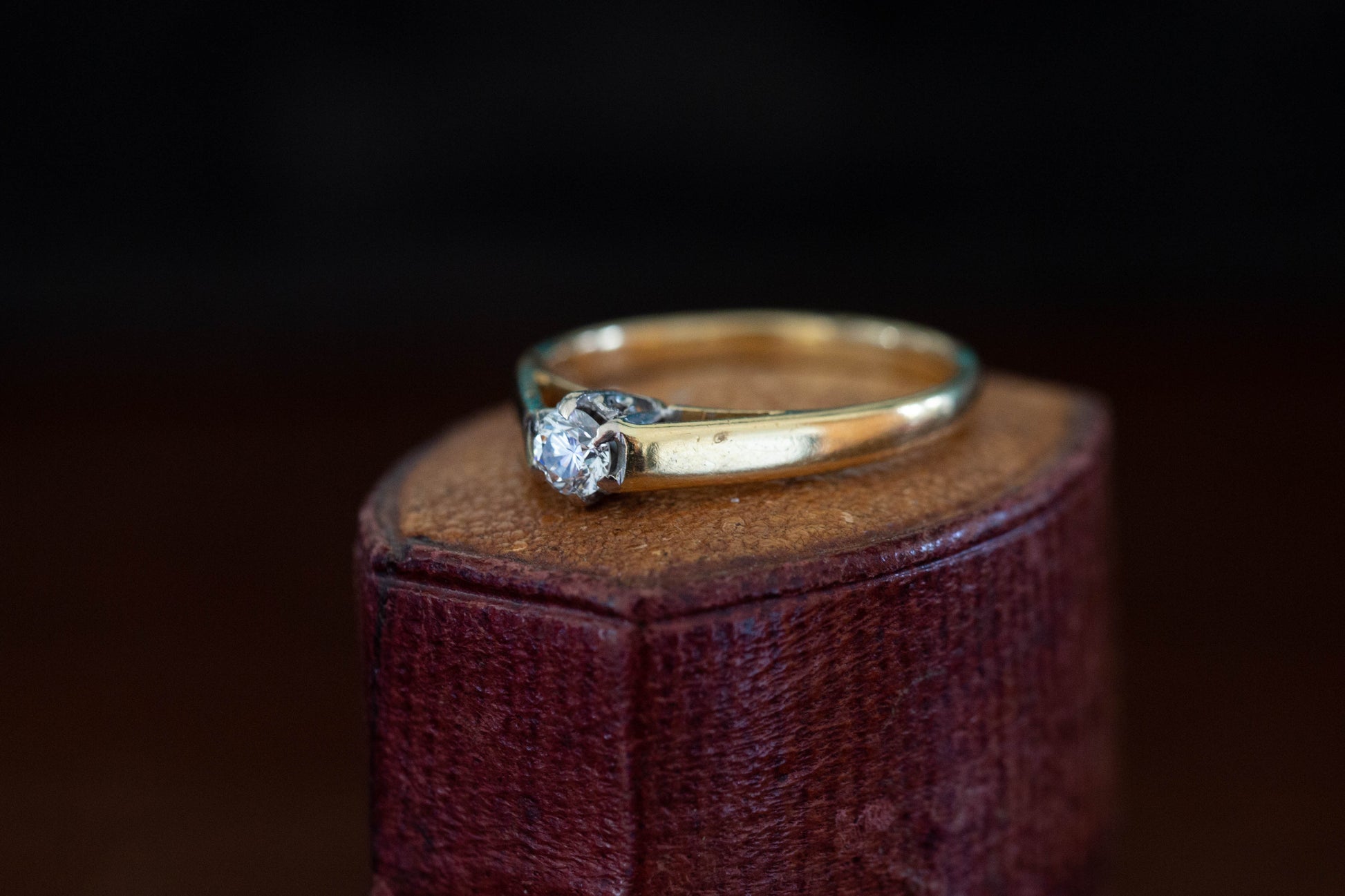 Diamond Solitaire Ring — view 2
