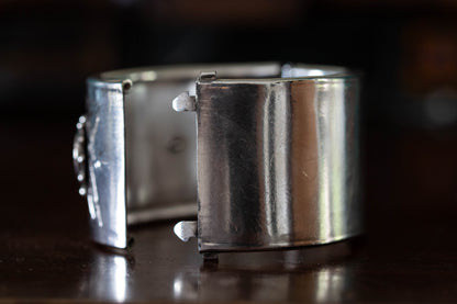 Victorian Silver Buckle Bangle — view 6