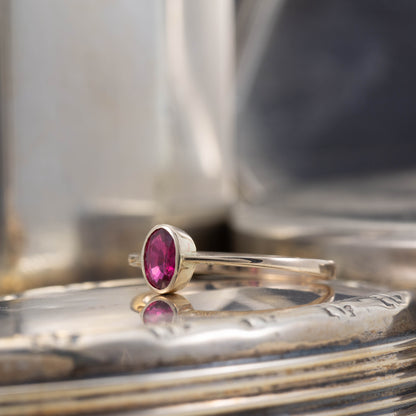 Ruby Solitaire Ring