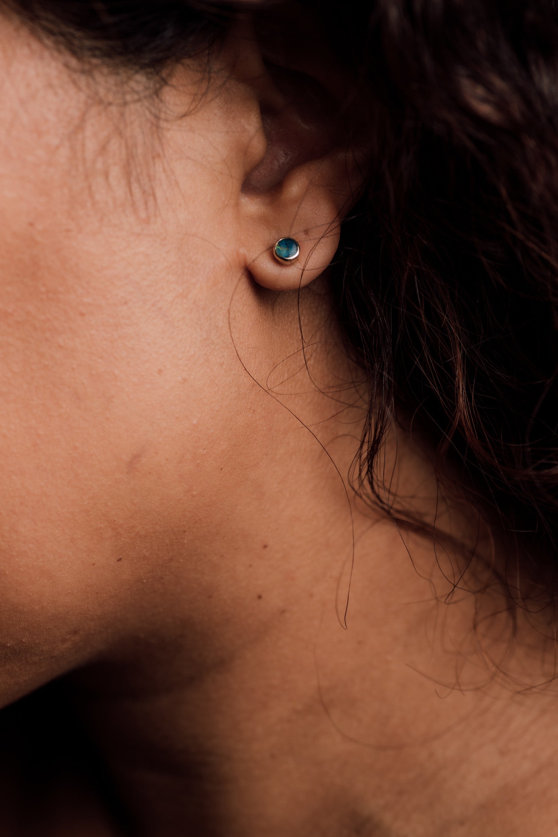 Opal Doublet Stud Earrings — view 2