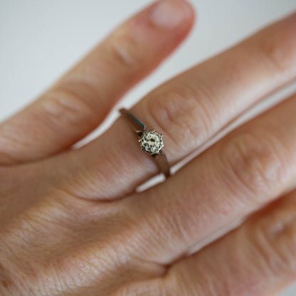 Diamond Solitaire Ring — view 5