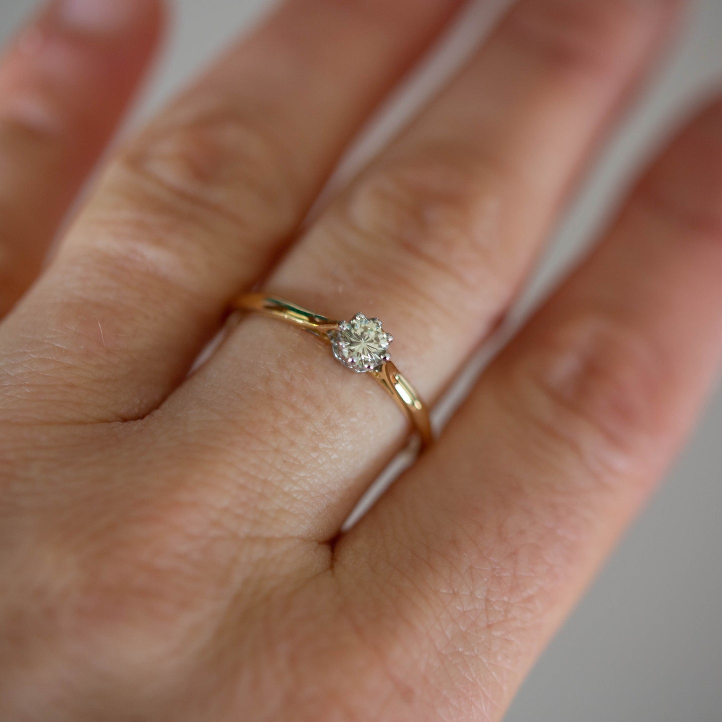 Diamond Solitaire Ring — view 7