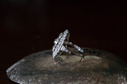 Art Deco Diamond Cocktail Ring