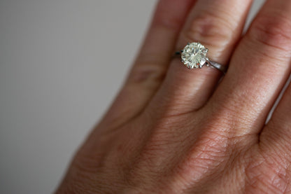 Diamond Solitaire Ring — view 2