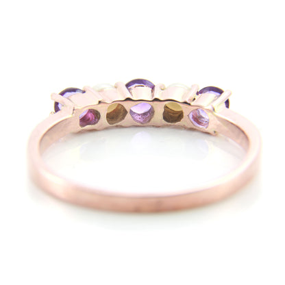 Amethyst and Pearl Ring — view 5