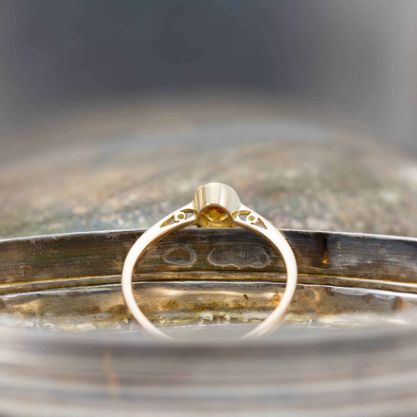 Citrine Solitaire Ring — view 7