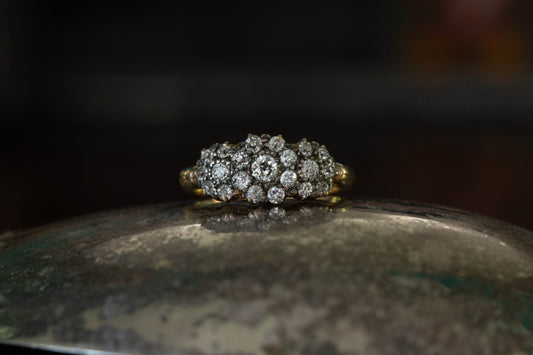 Antique Diamond Cluster Ring