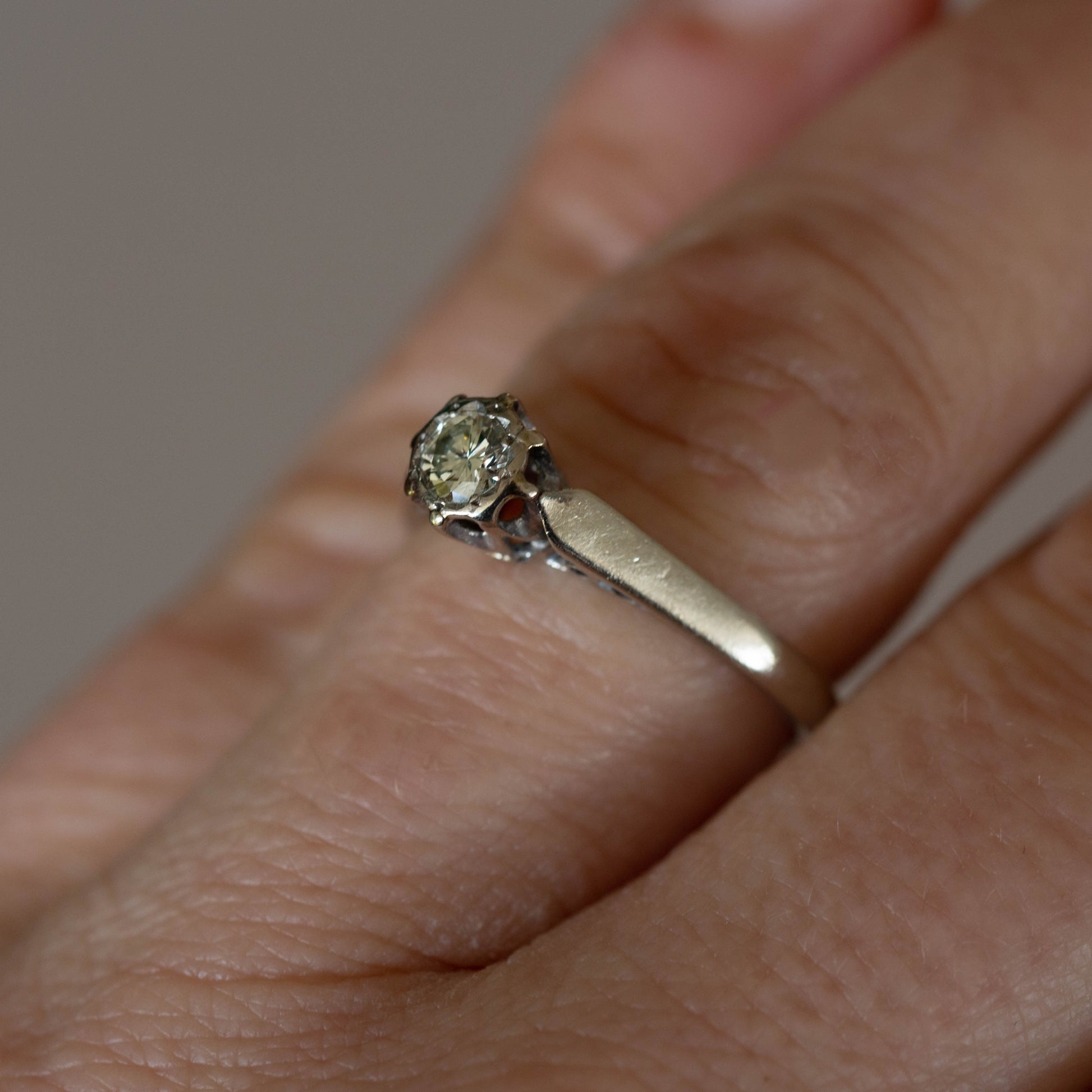 Diamond Solitaire Ring — view 6