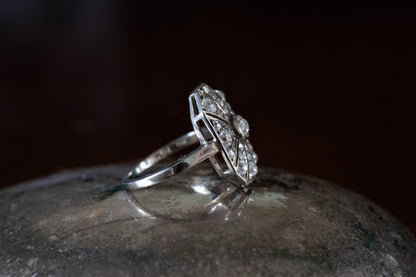 Art Deco Diamond Cocktail Ring