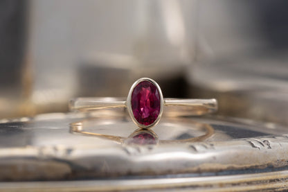 Ruby Solitaire Ring