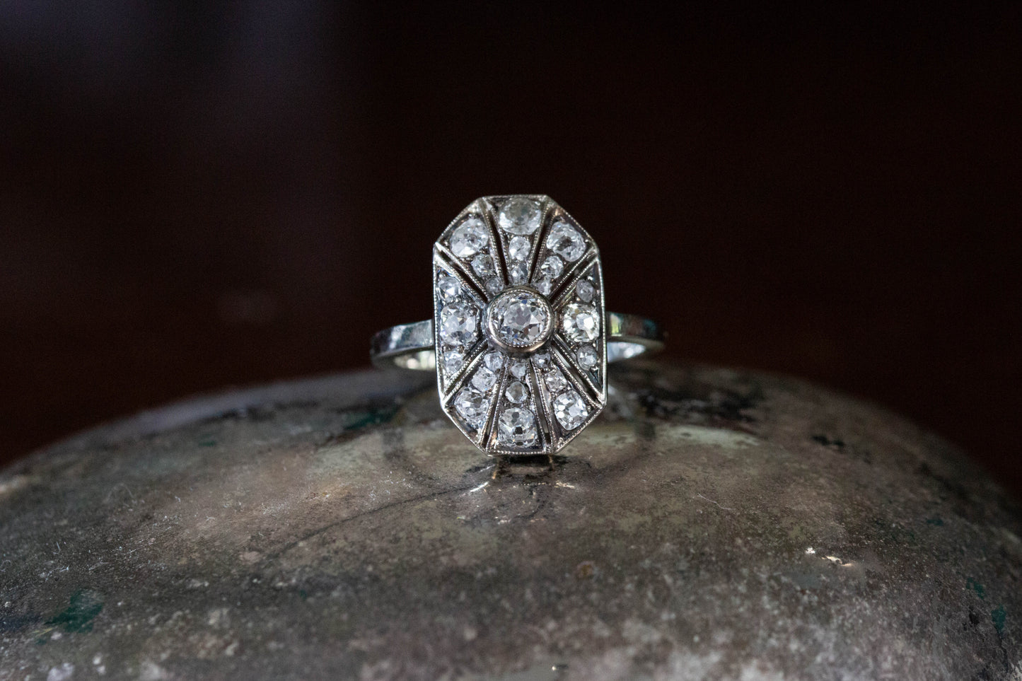 Art Deco Diamond Cocktail Ring