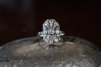 Art Deco Diamond Cocktail Ring
