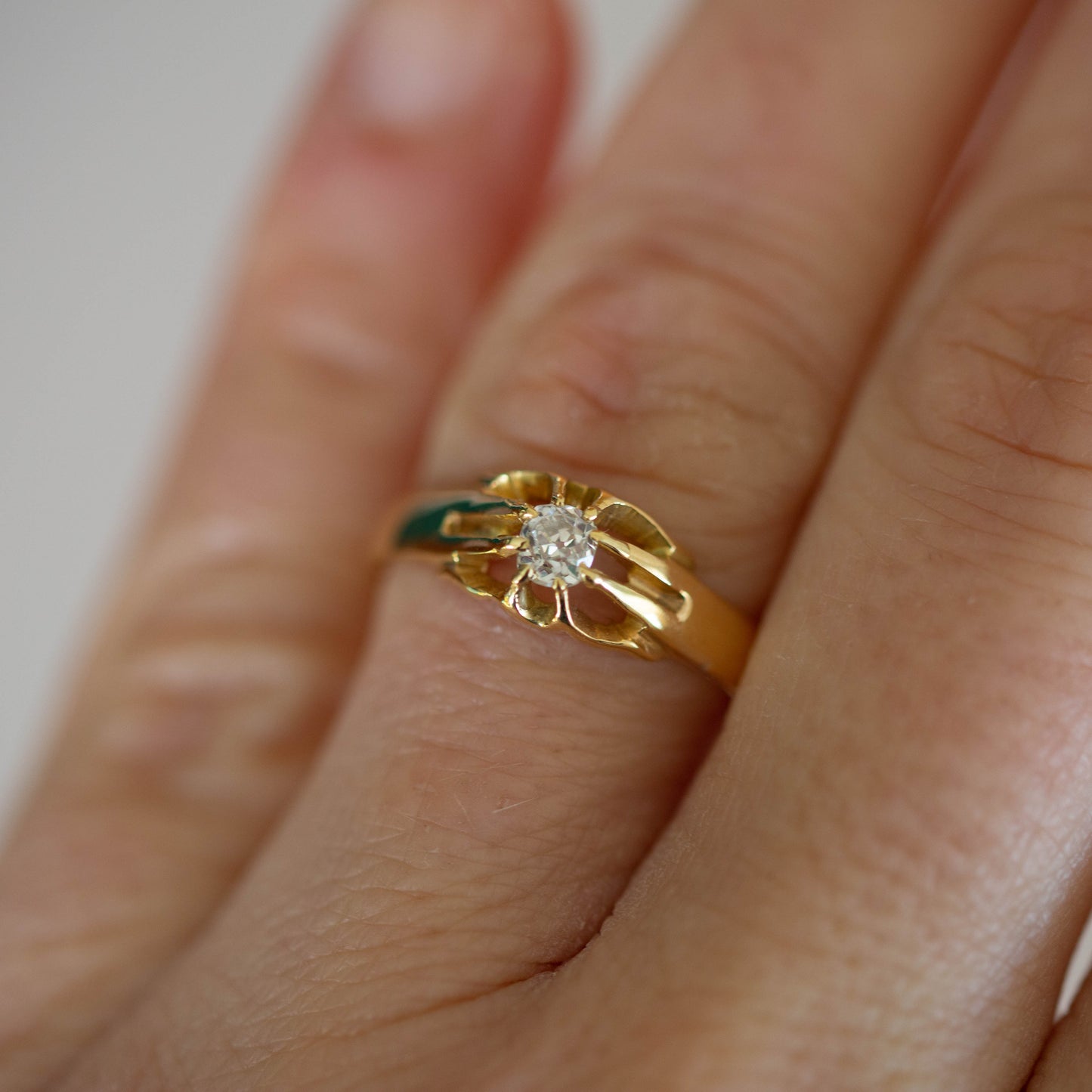Gentleman’s Diamond Solitaire Ring — view 6
