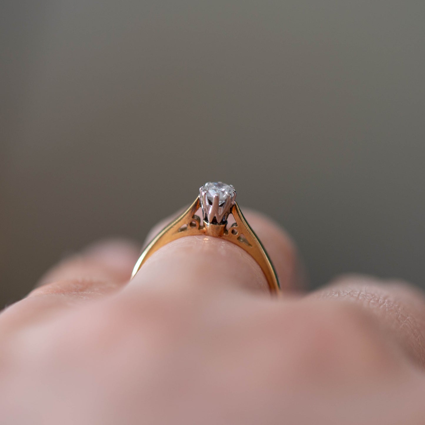 Diamond Solitaire Ring — view 6