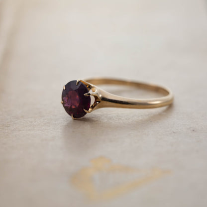 Pink Tourmaline Solitaire Ring — view 2