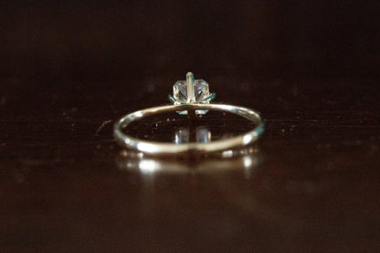 Yellow Sapphire Solitaire Ring — view 5