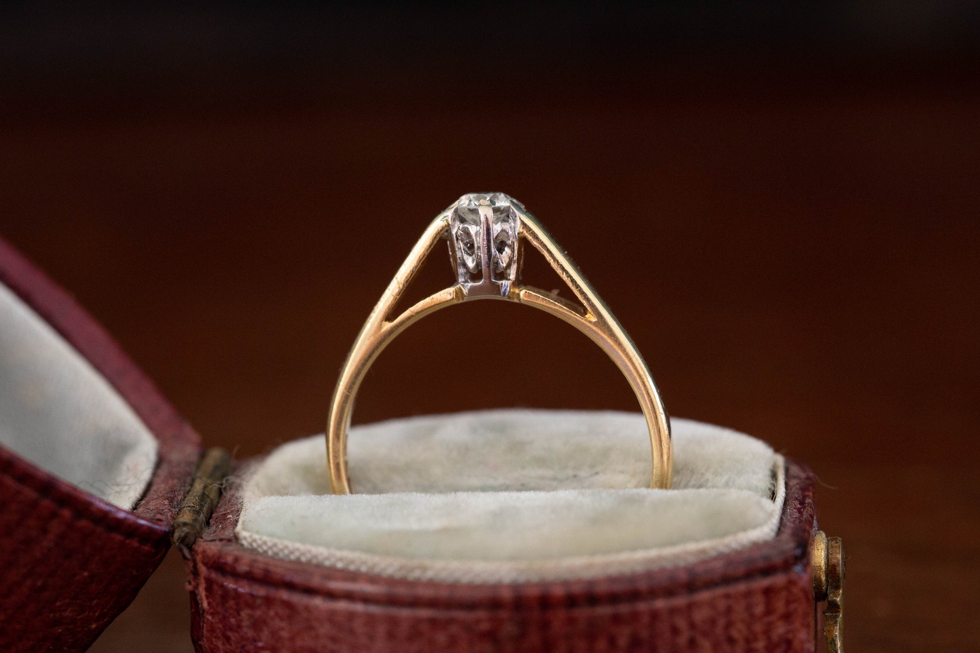Diamond Solitaire Ring — view 5