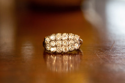 Triple Row Diamond Ring