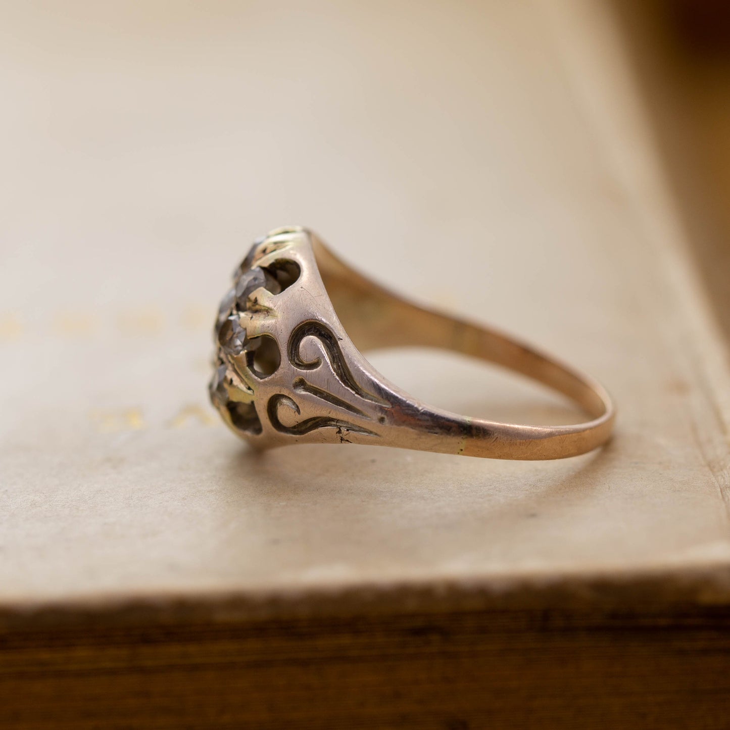 Diamond Cluster Ring — view 3