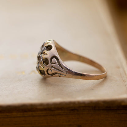 Diamond Cluster Ring — view 3
