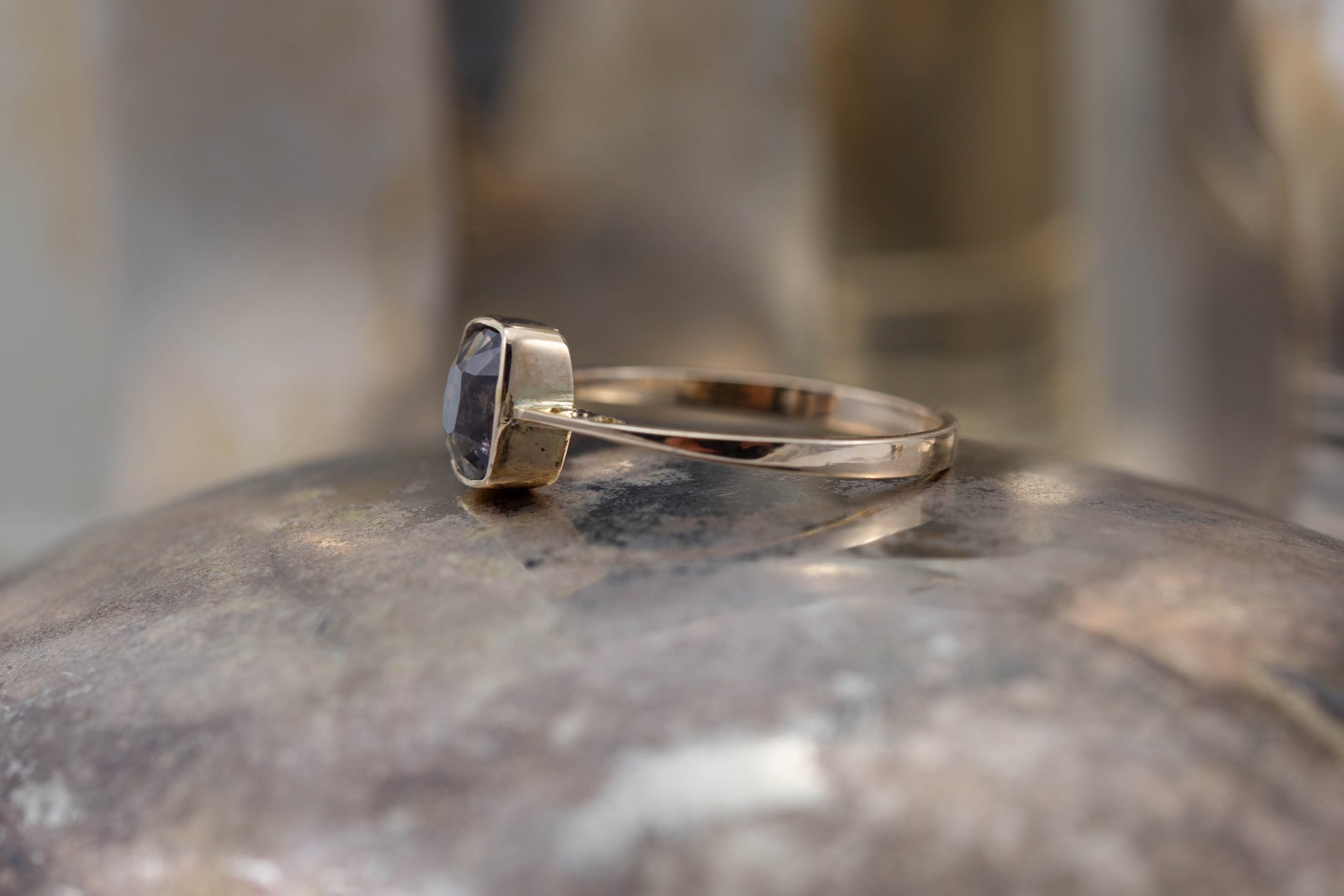 Colour Change Garnet Solitaire Ring — view 5