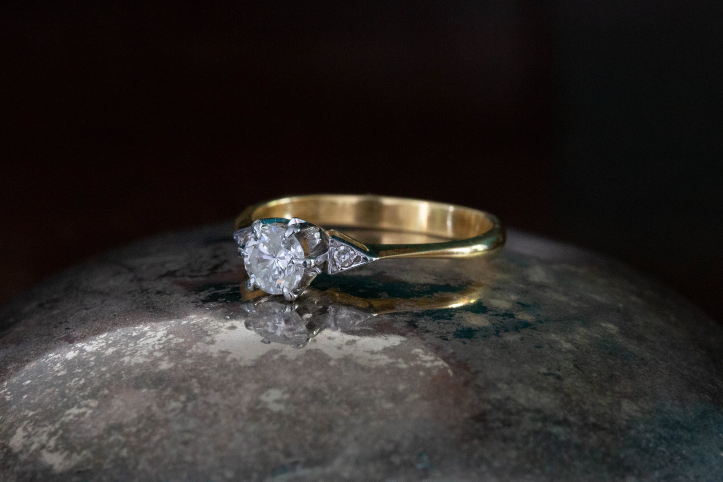 Diamond Solitaire Ring — view 2