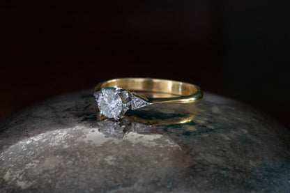 Diamond Solitaire Ring — view 2