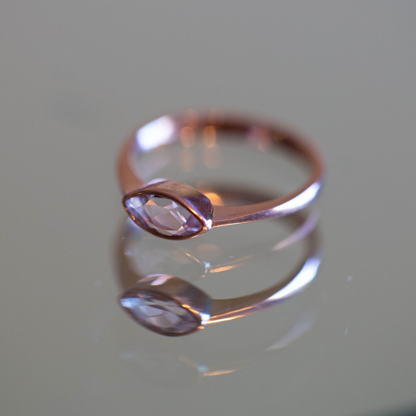 Morganite Solitaire Ring — view 2