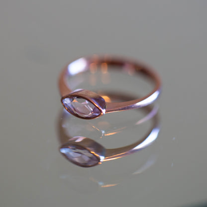Morganite Solitaire Ring — view 2