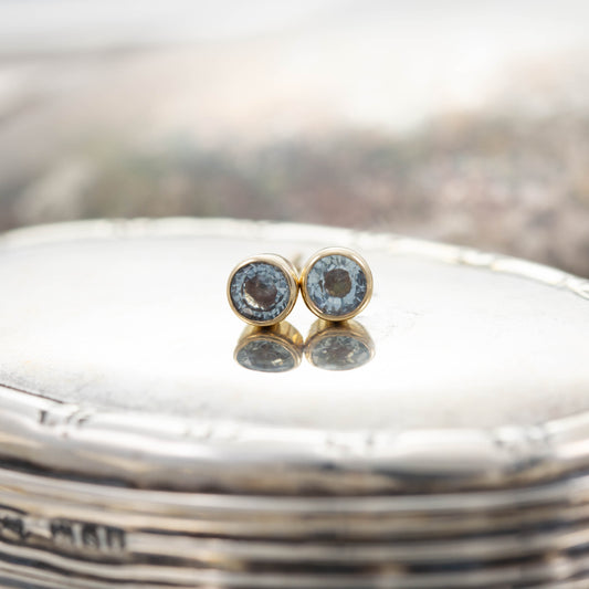 Aquamarine Stud Earrings