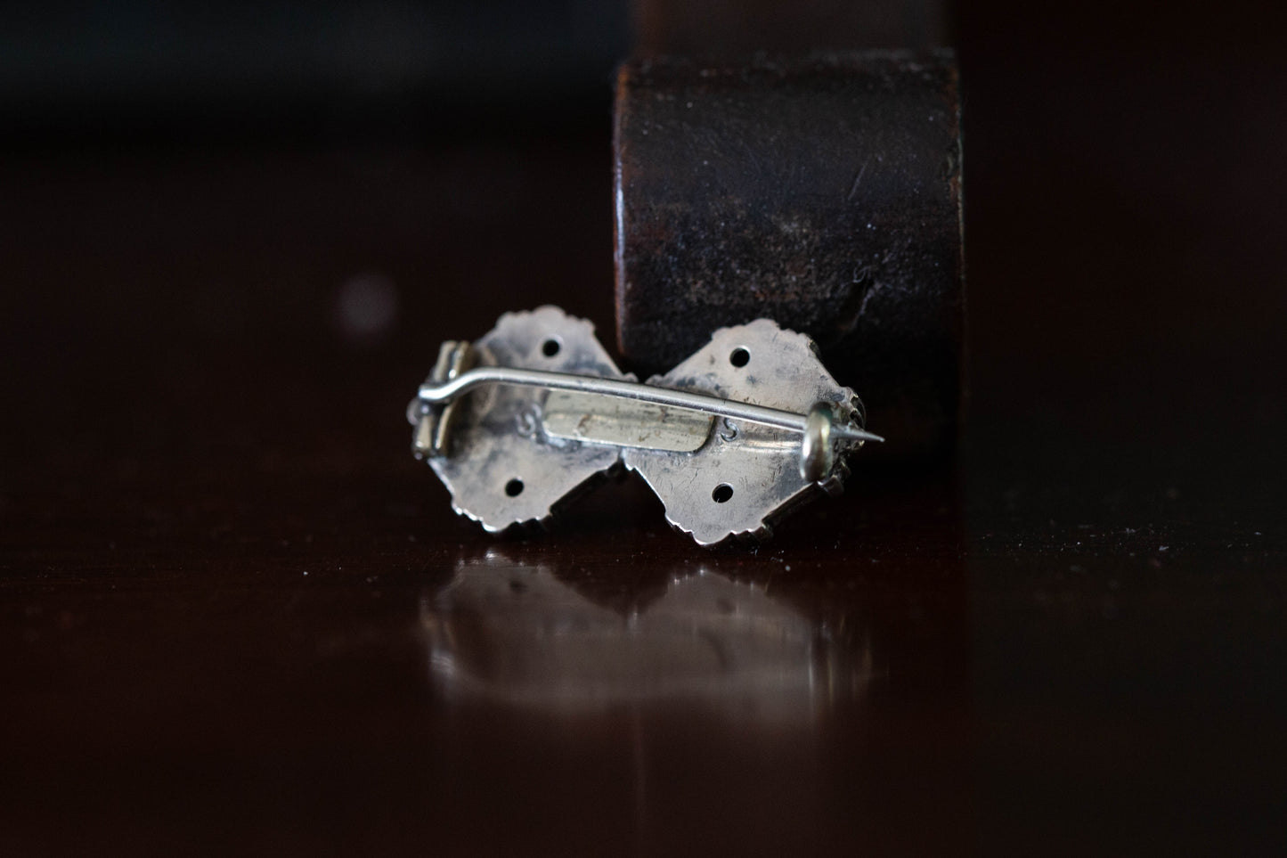Silver Victorian Bar Brooch — view 3