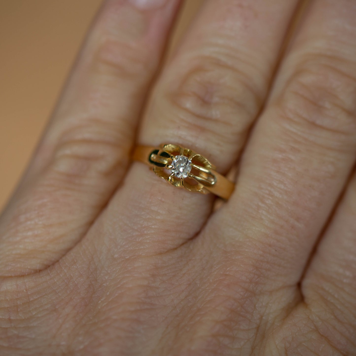 Gentleman’s Diamond Solitaire Ring — view 8
