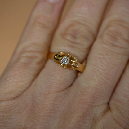 Gentleman’s Diamond Solitaire Ring — view 8