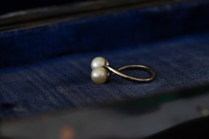 Pearl Crossover Ring — view 3