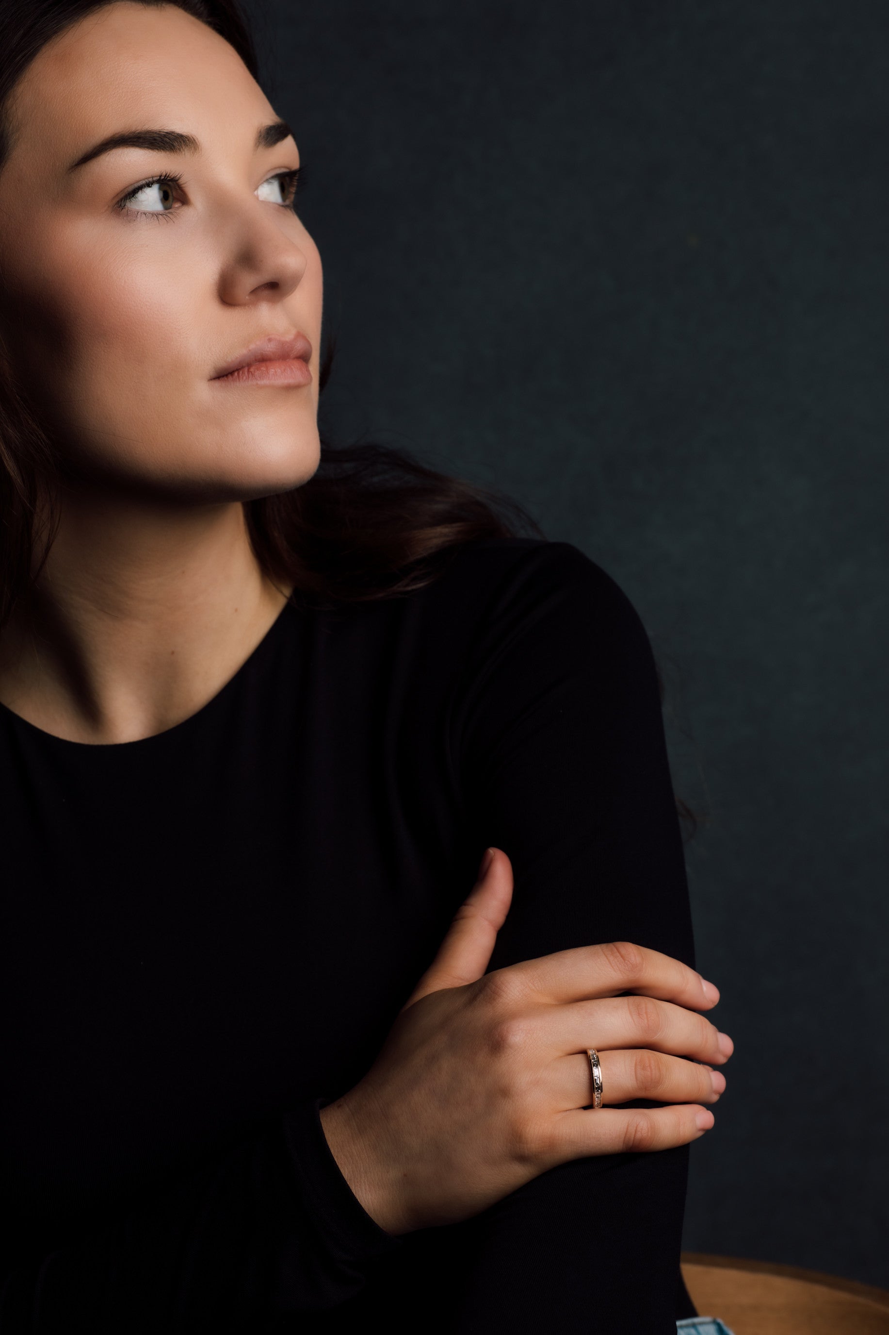 Baguette Cut Diamond Half Eternity Ring — view 7