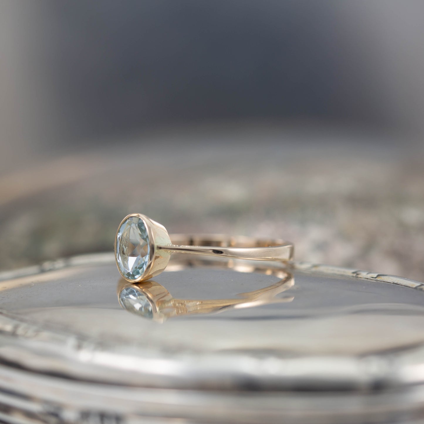 Aquamarine Ring — view 3