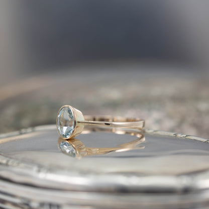 Aquamarine Ring — view 3