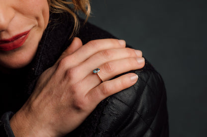 Aquamarine Ring — view 2