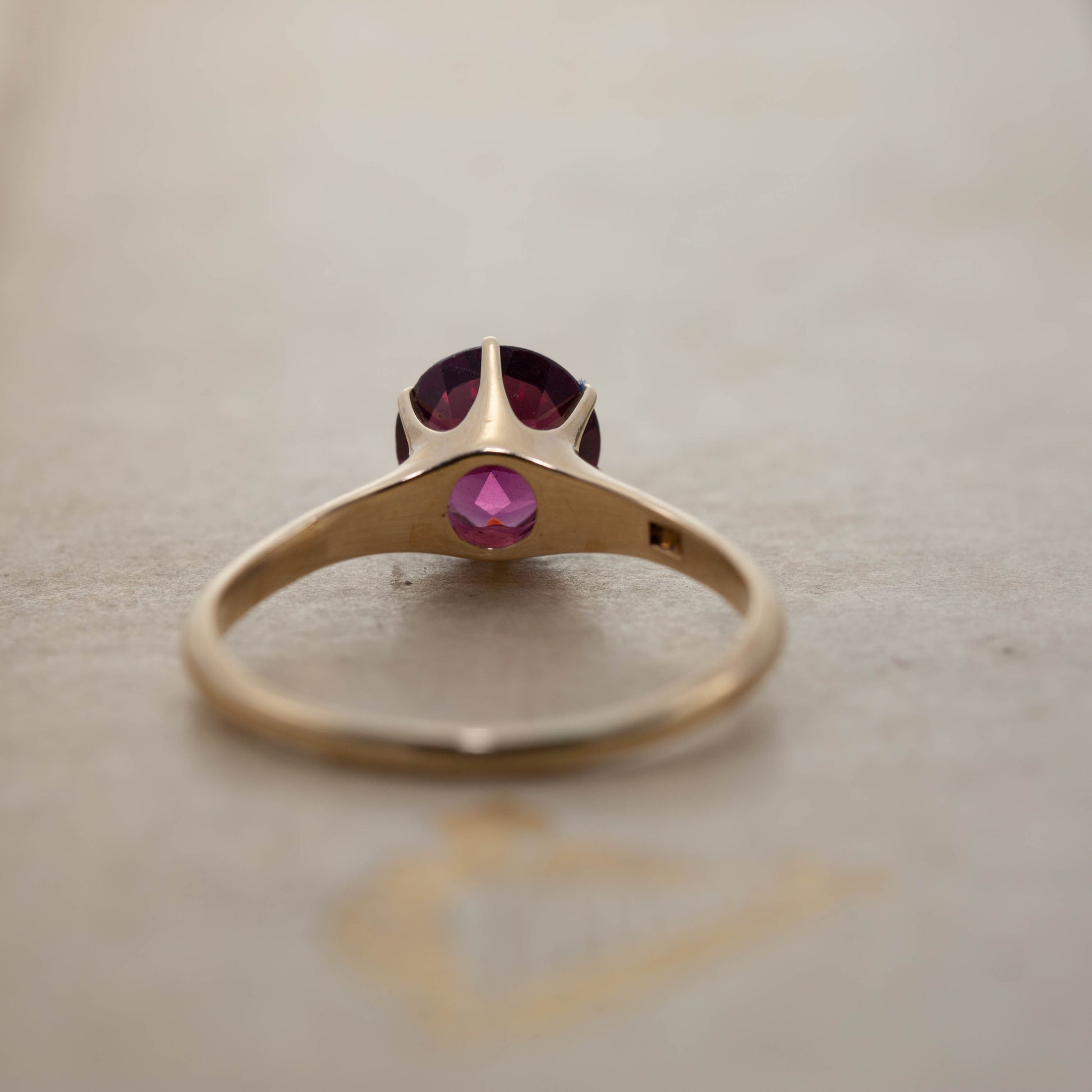 Pink Tourmaline Solitaire Ring — view 4