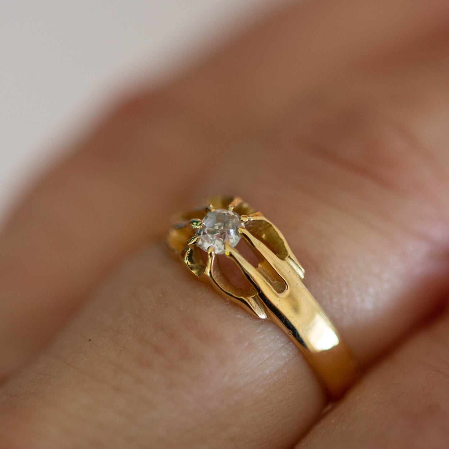 Gentleman’s Diamond Solitaire Ring — view 7