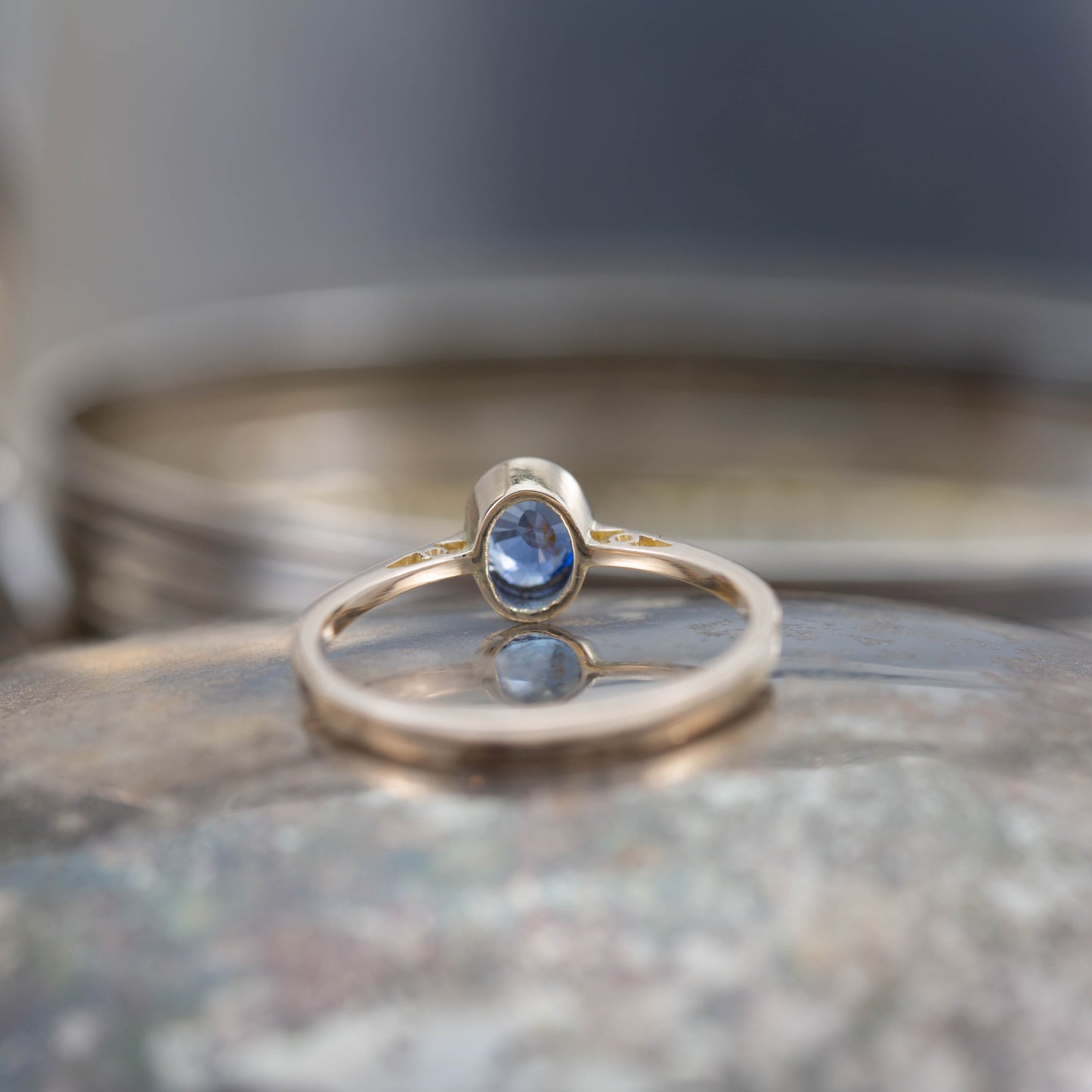 Iolite Solitaire Ring — view 5