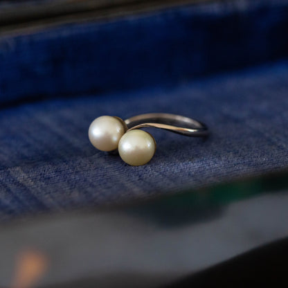 Pearl Crossover Ring — view 2