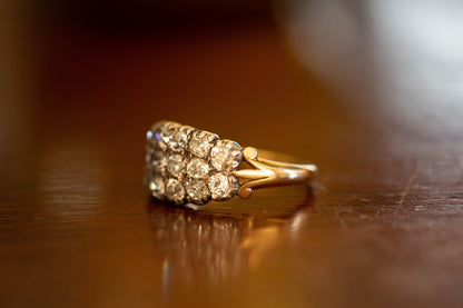 Triple Row Diamond Ring — view 2