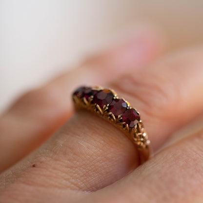Ruby Five Stone Ring — view 6