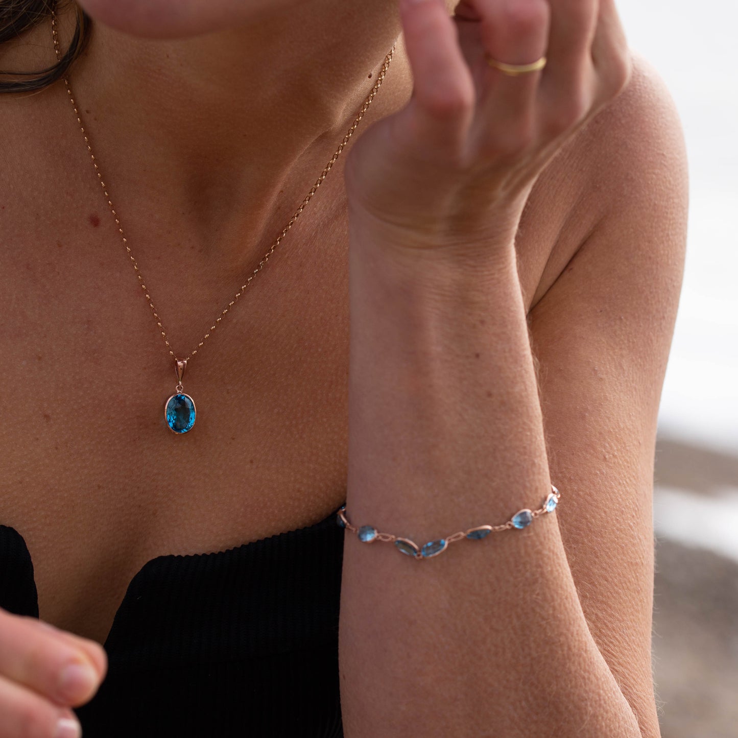 Blue Topaz Bracelet — view 3
