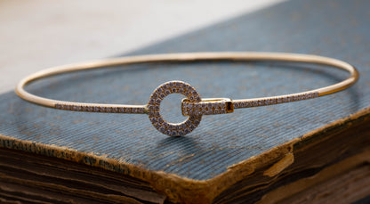 Diamond Set Bangle